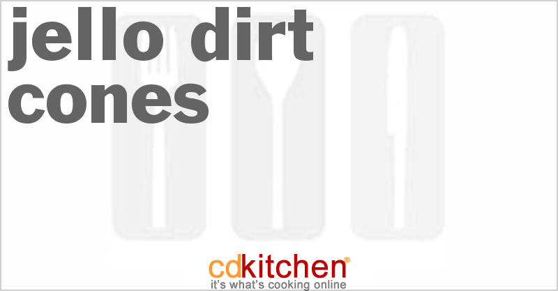 Jello Dirt Cones - CDKitchen.com