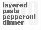 recipe for slow cooker layered pasta pepperoni dinner