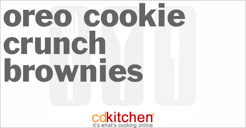 Oreo Cookie Crunch Brownies - CDKitchen.com