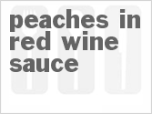recipe for peaches in red wine sauce