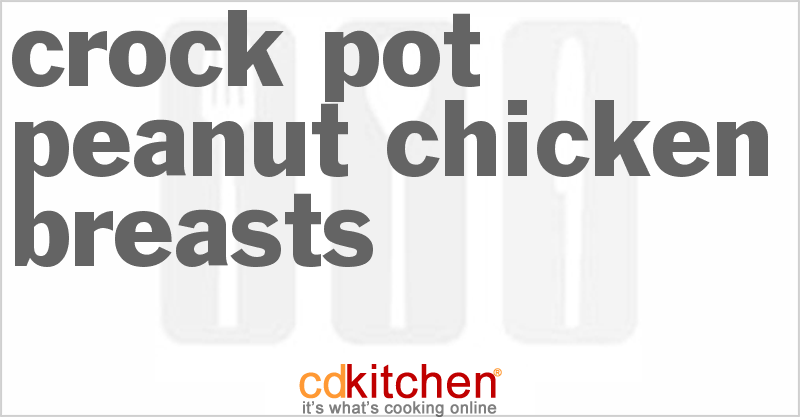 Peanut Chicken Breasts - CDKitchen.com