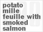 recipe for potato mille-feuille with smoked salmon