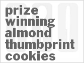 recipe for prize-winning almond thumbprint cookies