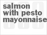 recipe for salmon with pesto mayonnaise