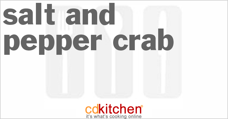 Salt And Pepper Crab - CDKitchen.com