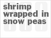 recipe for shrimp wrapped in snow peas