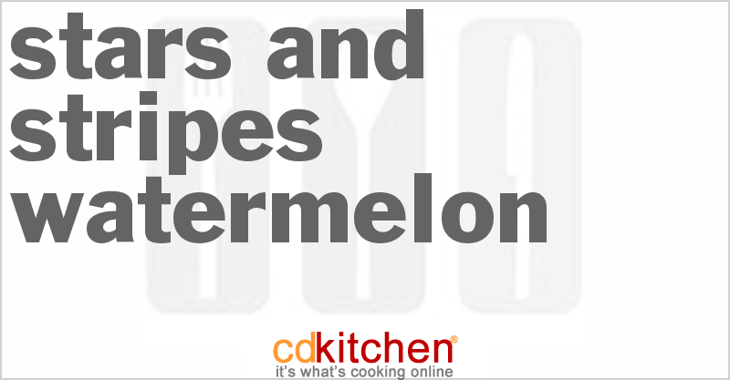 Stars And Stripes Watermelon - CDKitchen.com