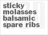 recipe for sticky molasses-balsamic spare ribs