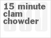 recipe for 15 minute clam chowder