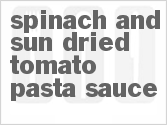 Spinach and Sun-Dried Tomato Pasta Sauce