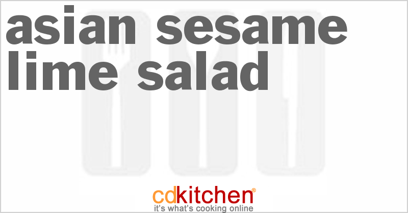 Asian Sesame Lime Salad - CDKitchen.com
