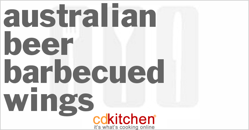 Australian Beer Barbecued Wings - CDKitchen.com