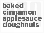 recipe for baked cinnamon-applesauce doughnuts
