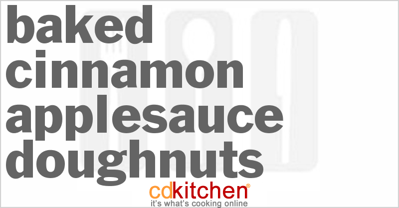 Baked Cinnamon-Applesauce Doughnuts - CDKitchen.com