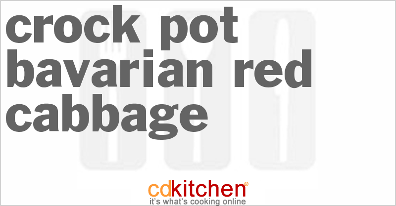 Bavarian Red Cabbage - CDKitchen.com