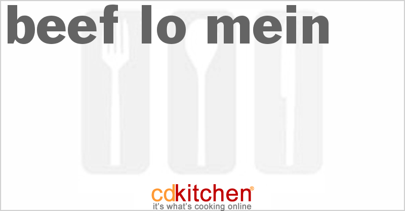 Beef Lo Mein - CDKitchen.com