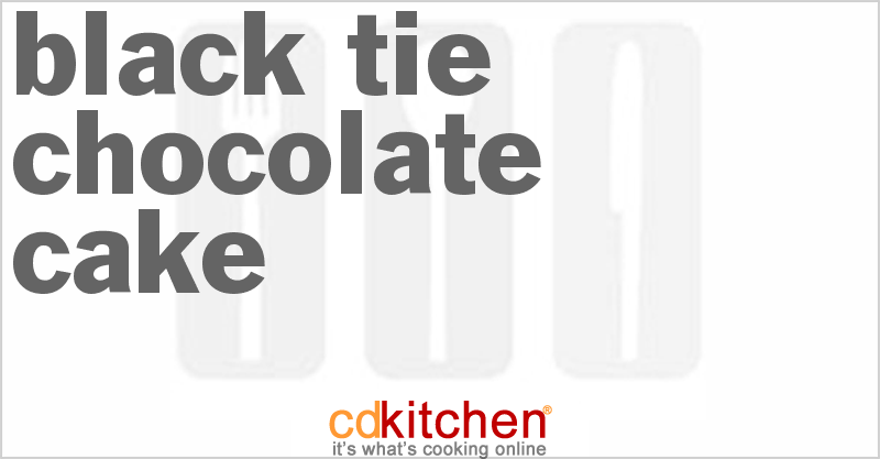 Black Tie Chocolate Cake - CDKitchen.com