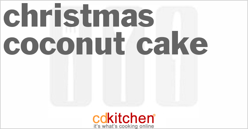 Christmas Coconut Cake - CDKitchen.com