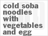 recipe for cold soba noodles with vegetables and egg