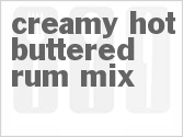 recipe for creamy hot buttered rum mix