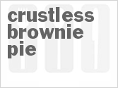 recipe for crustless brownie pie