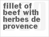 recipe for fillet of beef with herbes de provence