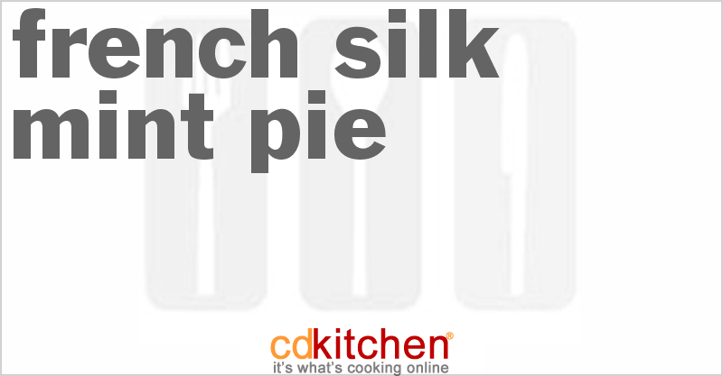 French Silk Mint Pie - CDKitchen.com