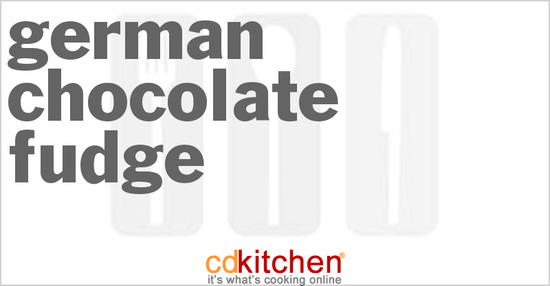 German Chocolate Fudge - CDKitchen.com