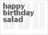 recipe for happy birthday salad