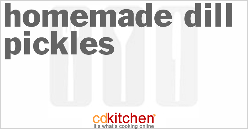 Homemade Dill Pickles - CDKitchen.com