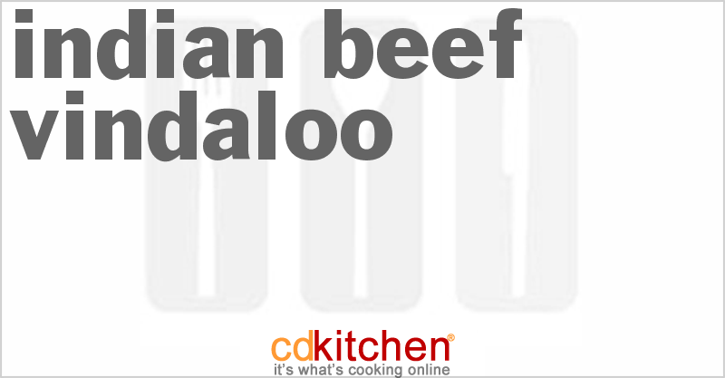 Indian Beef Vindaloo - CDKitchen.com