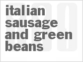 recipe for italian sausage and green beans