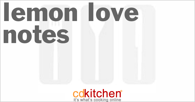 Lemon Love Notes - CDKitchen.com