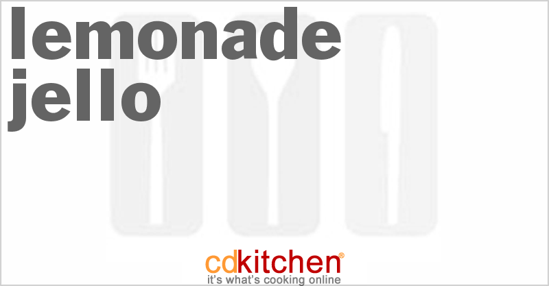 Lemonade Jello - CDKitchen.com