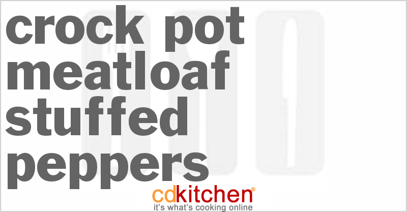 Meatloaf Stuffed Peppers - CDKitchen.com