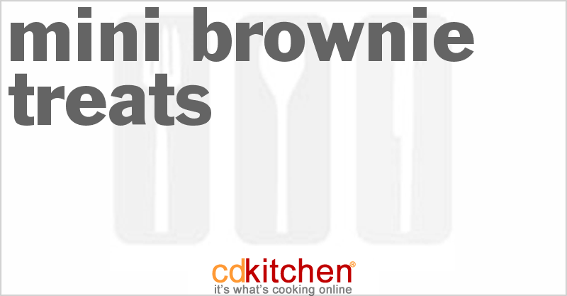 Mini Brownie Treats - CDKitchen.com