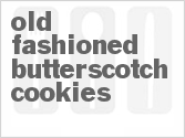 recipe for old fashioned butterscotch cookies