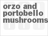 recipe for orzo and portobello mushrooms