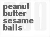 recipe for peanut butter sesame balls