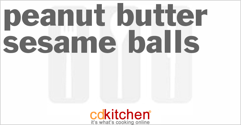 Peanut Butter Sesame Balls - CDKitchen.com