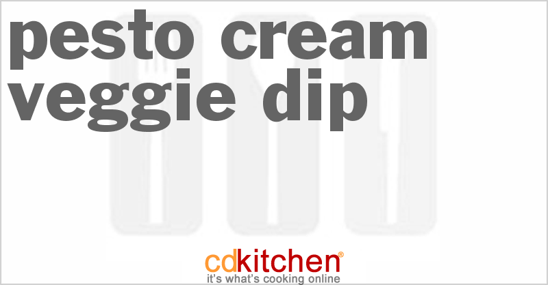 Pesto Cream Veggie Dip - CDKitchen.com