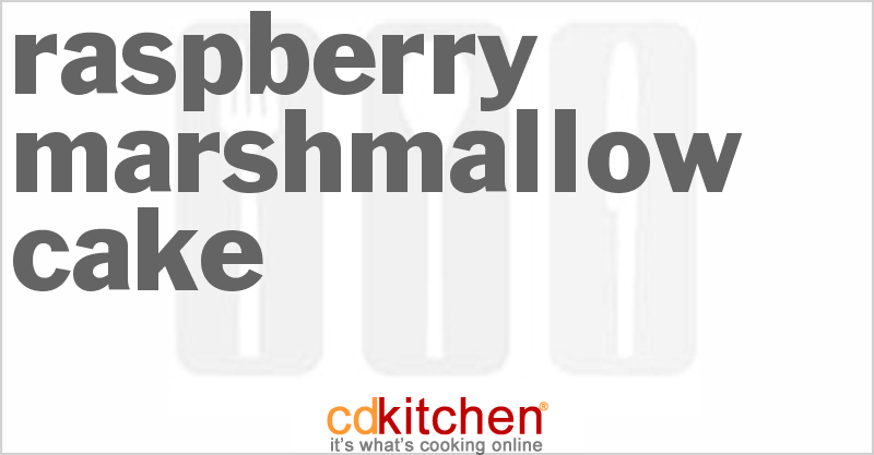 Raspberry Marshmallow Cake - CDKitchen.com