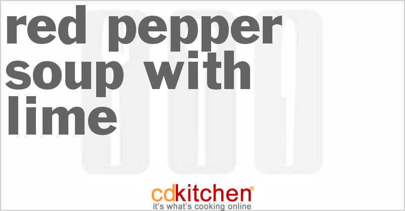 Red Pepper Soup with Lime - CDKitchen.com