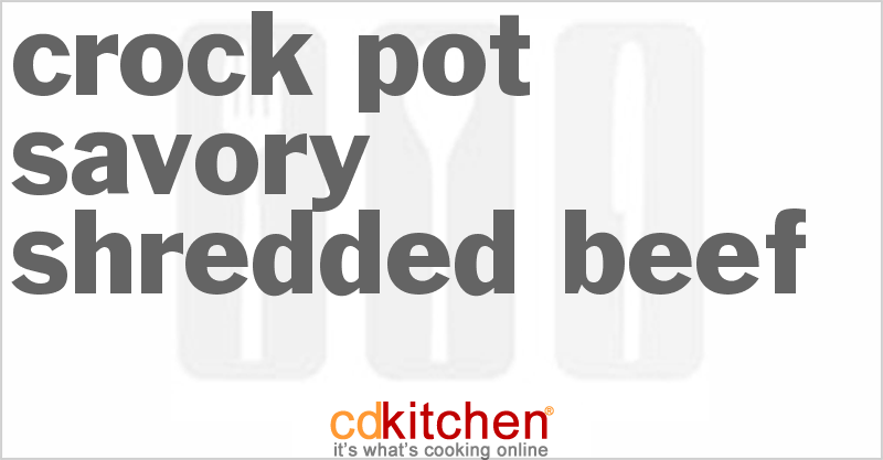 Savory Shredded Beef - CDKitchen.com