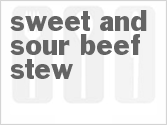 recipe for sweet and sour beef stew