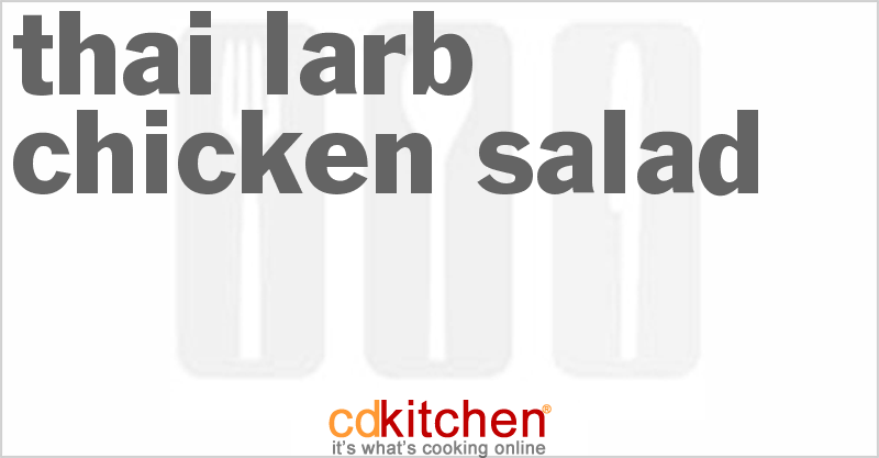 Thai Larb Chicken Salad Recipe | CDKitchen.com