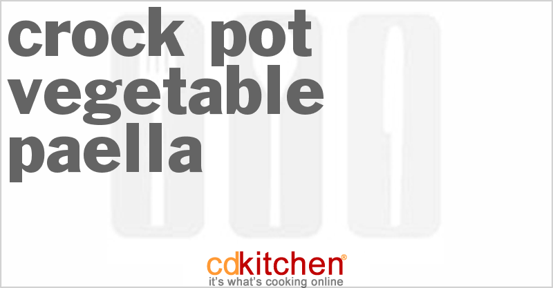 Vegetable Paella - CDKitchen.com