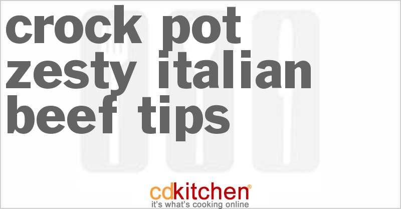 Zesty Italian Beef Tips - CDKitchen.com