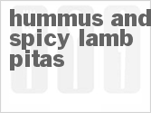 Hummus and Spicy Lamb Pitas