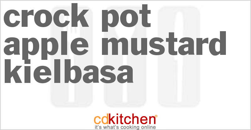 Apple Mustard Kielbasa - CDKitchen.com